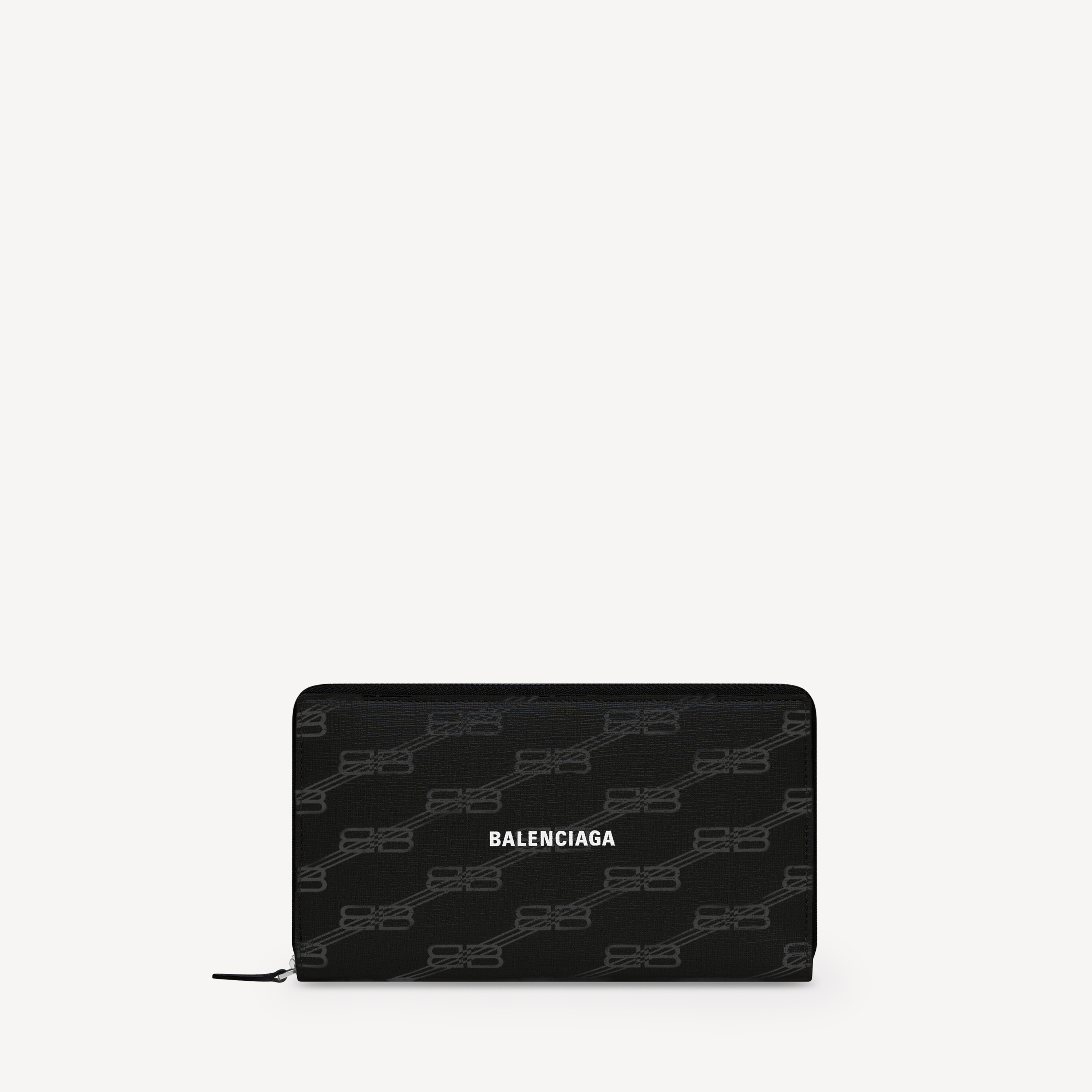 Balenciaga signature continental wallet bb monogram coated canvas