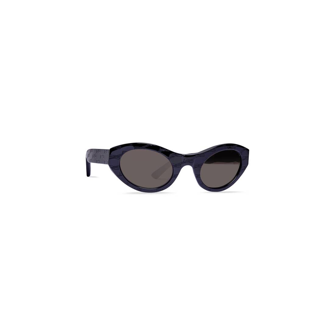 Women's Bb Monogram Round Sunglasses in Black