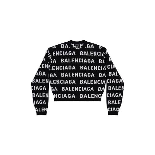 bal horizontal allover cropped sweater