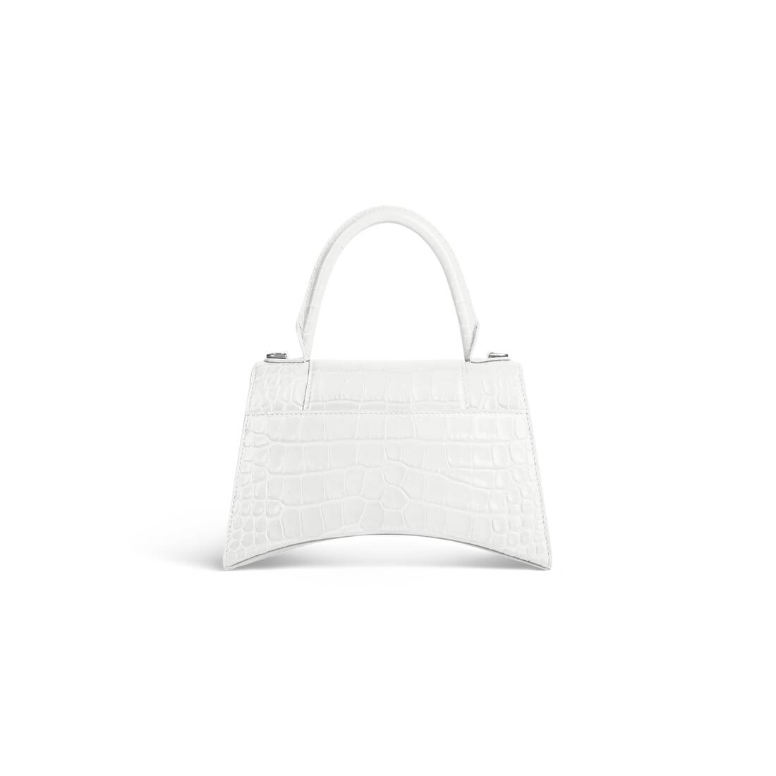 Balenciaga 2022 Embossed Hourglass S Top Handle Bag Small