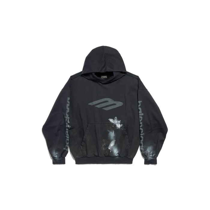 3b stencil hoodie medium fit