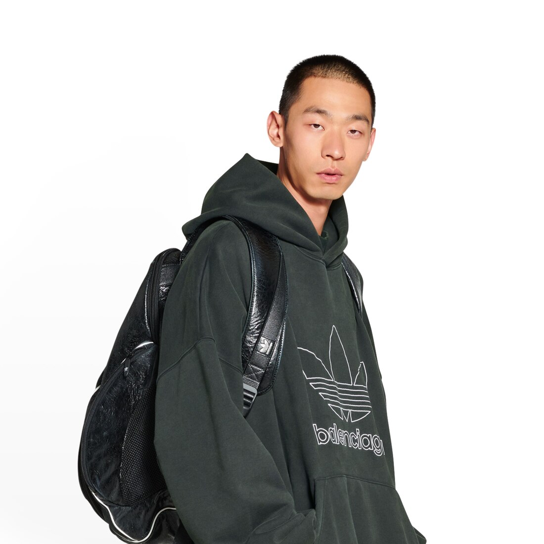 solidariteit of Overwegen Balenciaga / Adidas Hoodie Oversized in Green | Balenciaga US