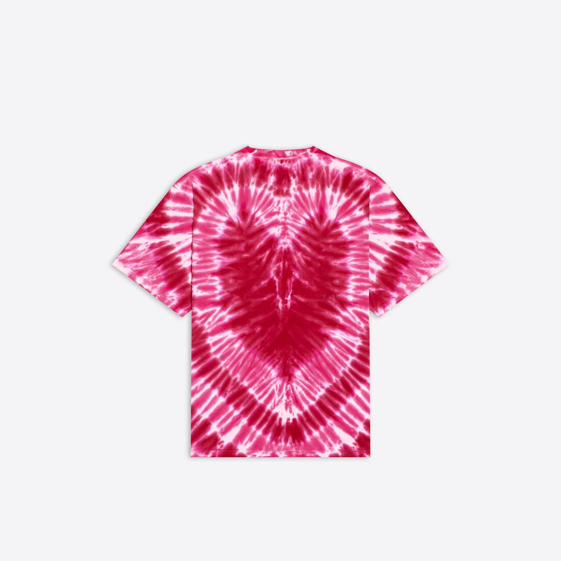 valentine's day 22 tie-dye rib triangle t-shirt oversized