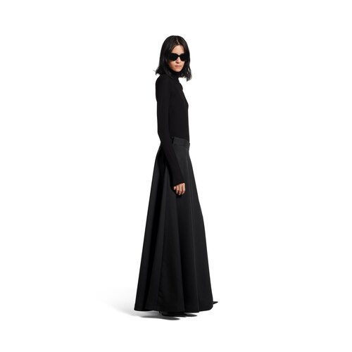 low waist maxi skirt
