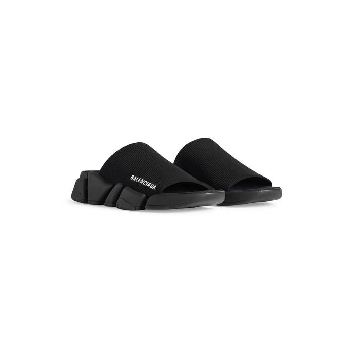 speed 2.0 recycled knit slide sandal