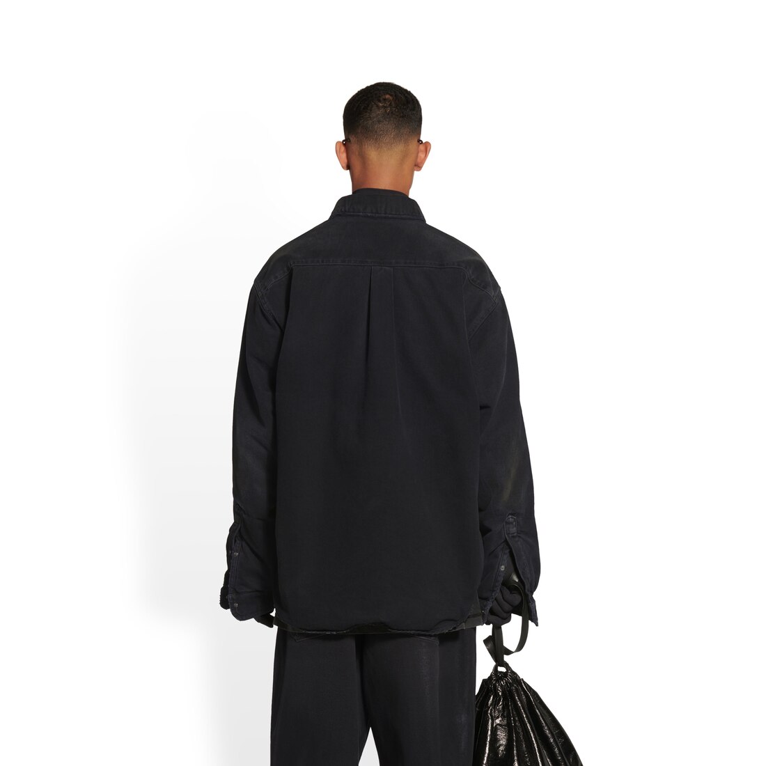 Balenciaga パデッドシャツ で ブラック