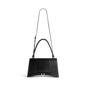 Women's Hourglass Hinge Medium Handbag in Black | Balenciaga US