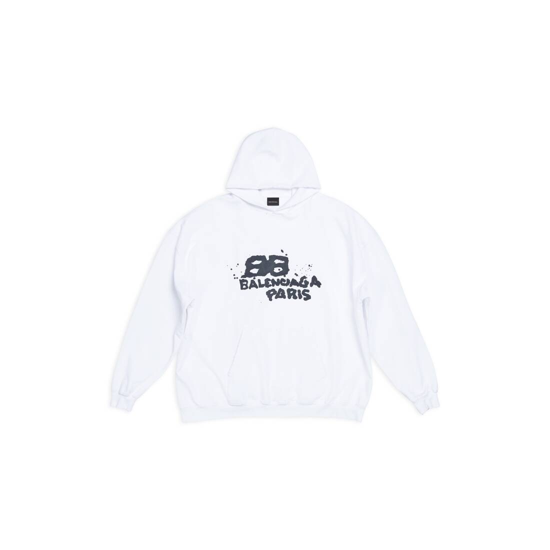 Hand-drawn Bb Icon Hoodie ラージフィット で ホワイト