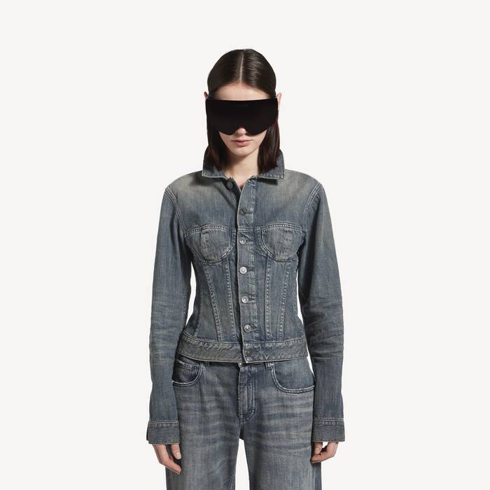 corseted denim jacket