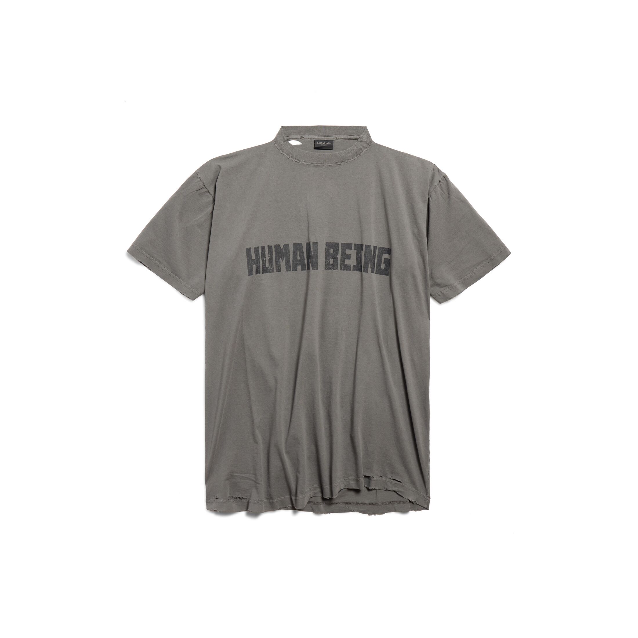 human being shifted t-shirt