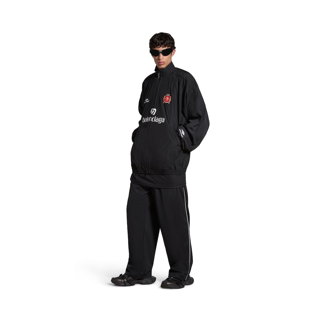 Paris Soccer Tracksuit ジャケット で ブラック