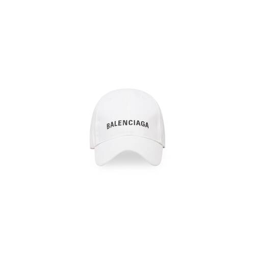 Balenciaga Cap in White/black | Balenciaga US