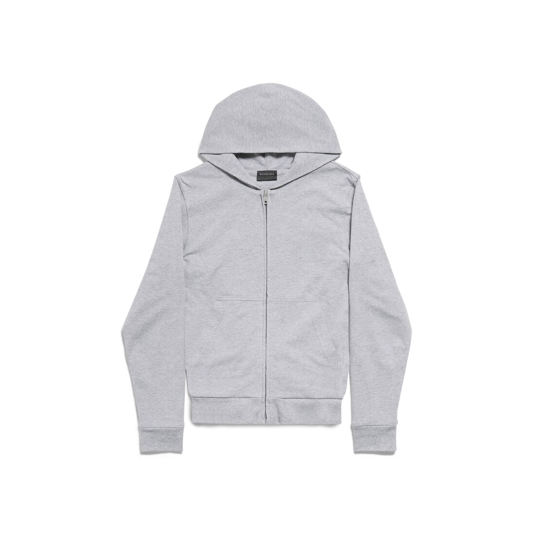 Hoodie Con Cremallera Slim Fit en Gris Balenciaga ES