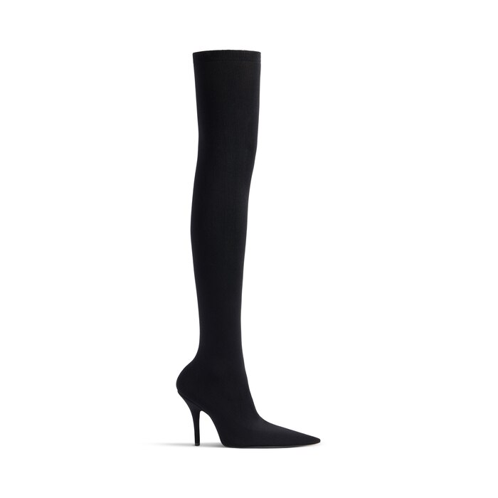 Balenciaga bottes femme verte online