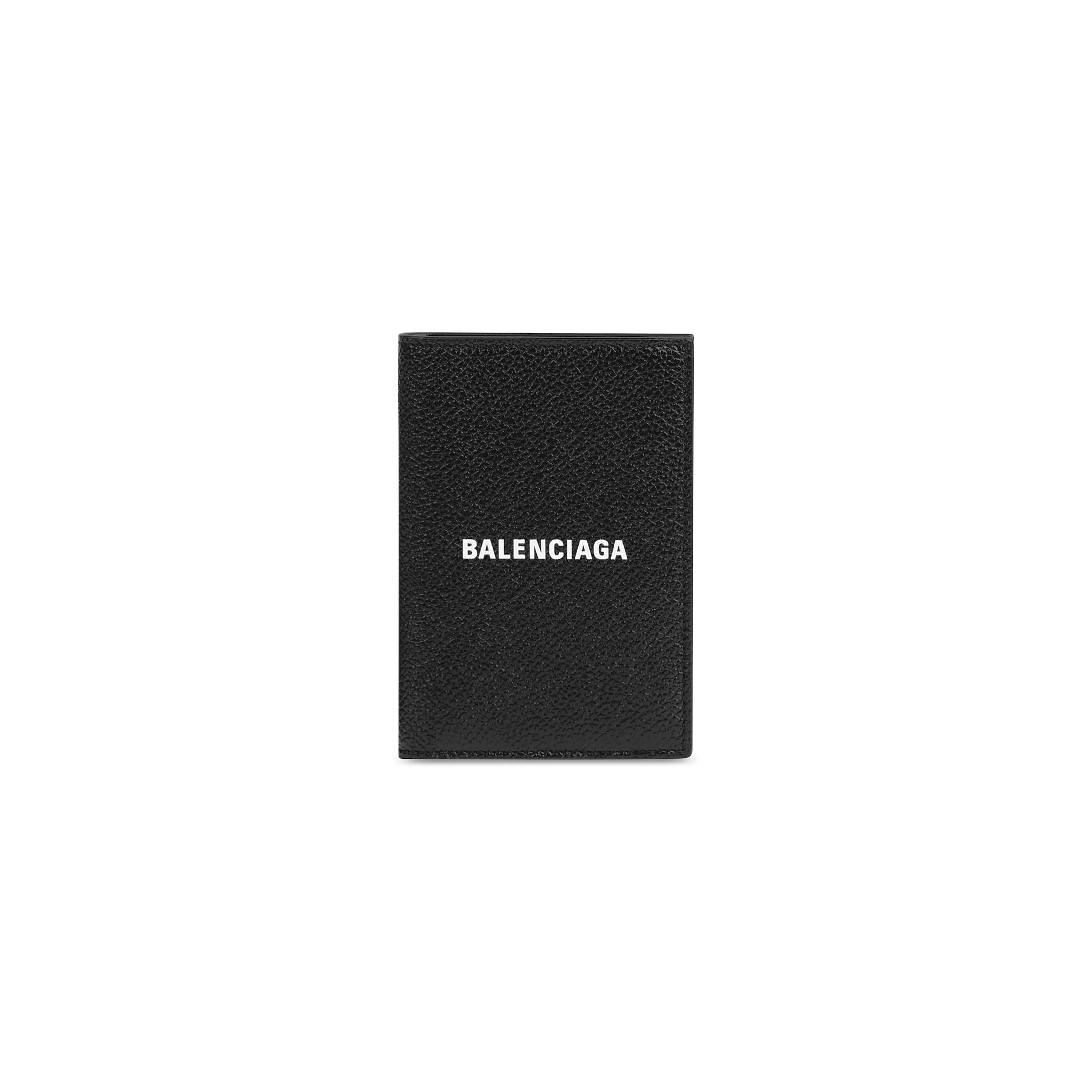 Balenciaga Cartera Vertical Plegable Cash - Negro - Hombre -Piel De Becerro