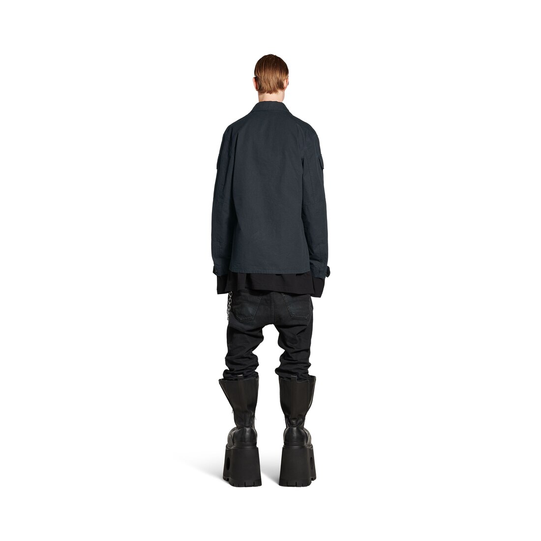Men's Military Shirt in Dark Grey | Balenciaga NL