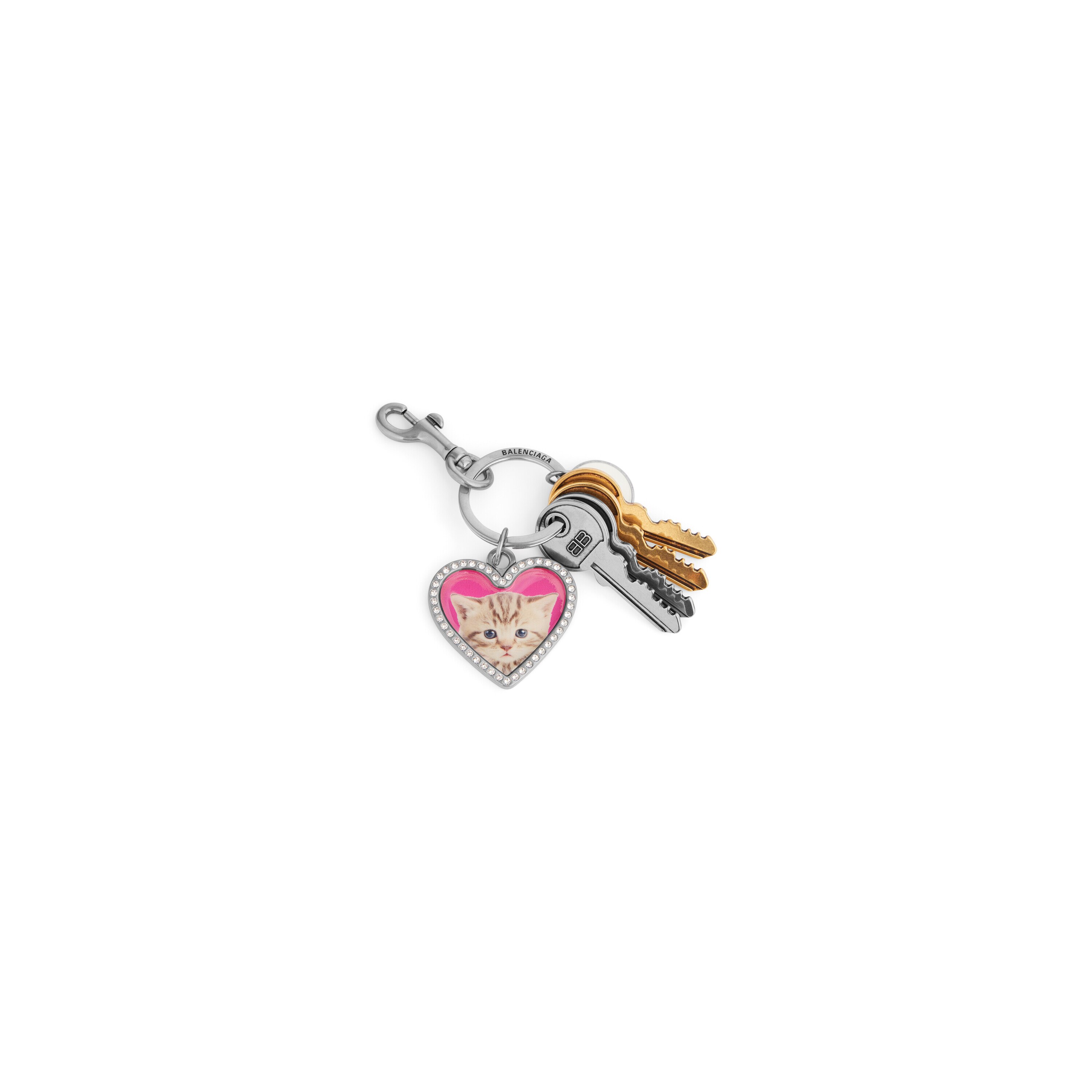 Women's Charm/keychain Heart in Multicolored