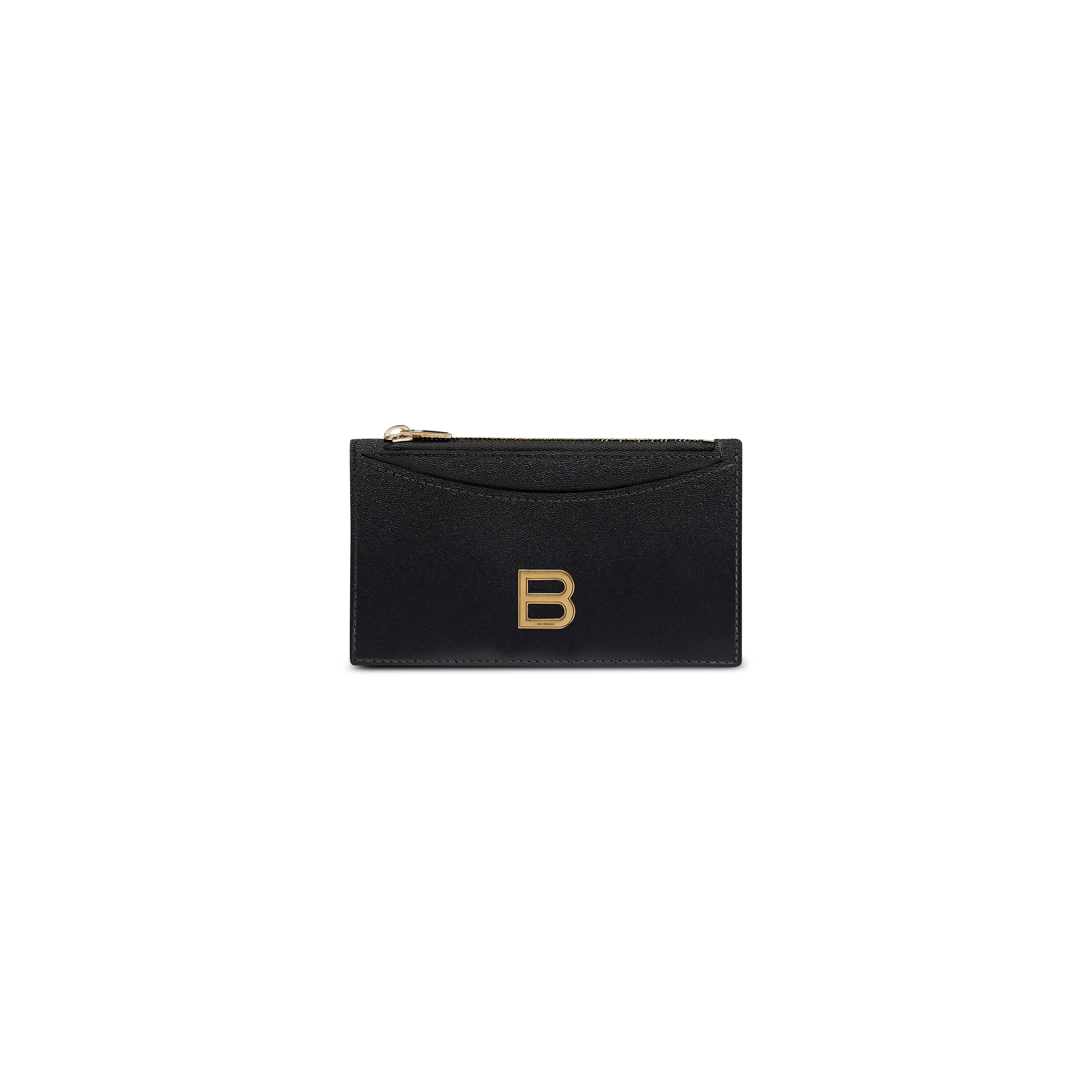 Women's Hourglass Coin And Card Holder in Black | Balenciaga