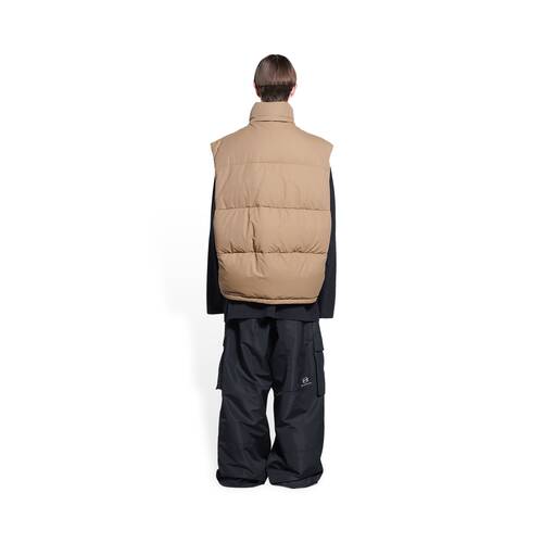 year of the tiger sleeveless cocoon puffer jacket