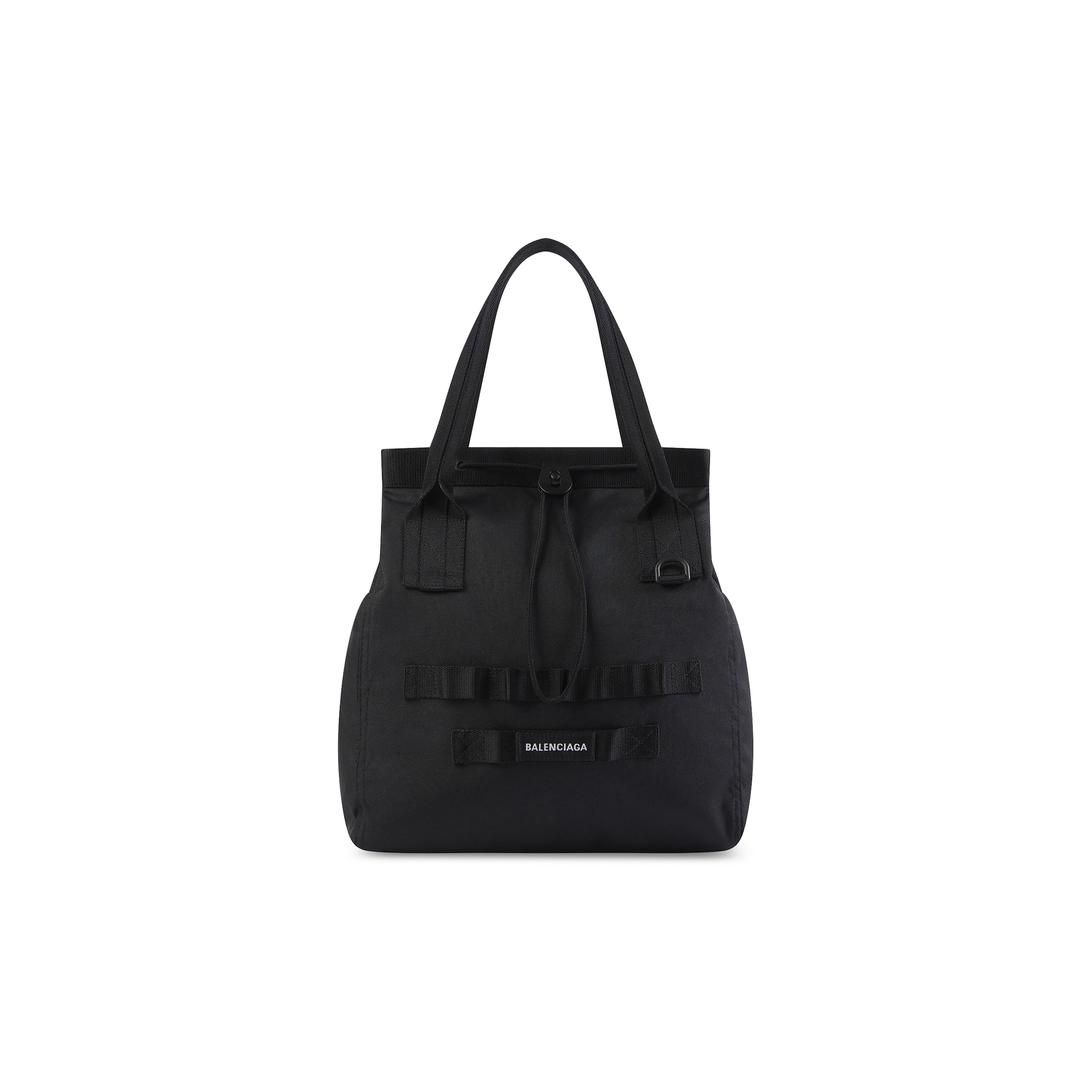 Balenciaga Army Medium Tote Bag - Black - Man - Polyamide, Polyester