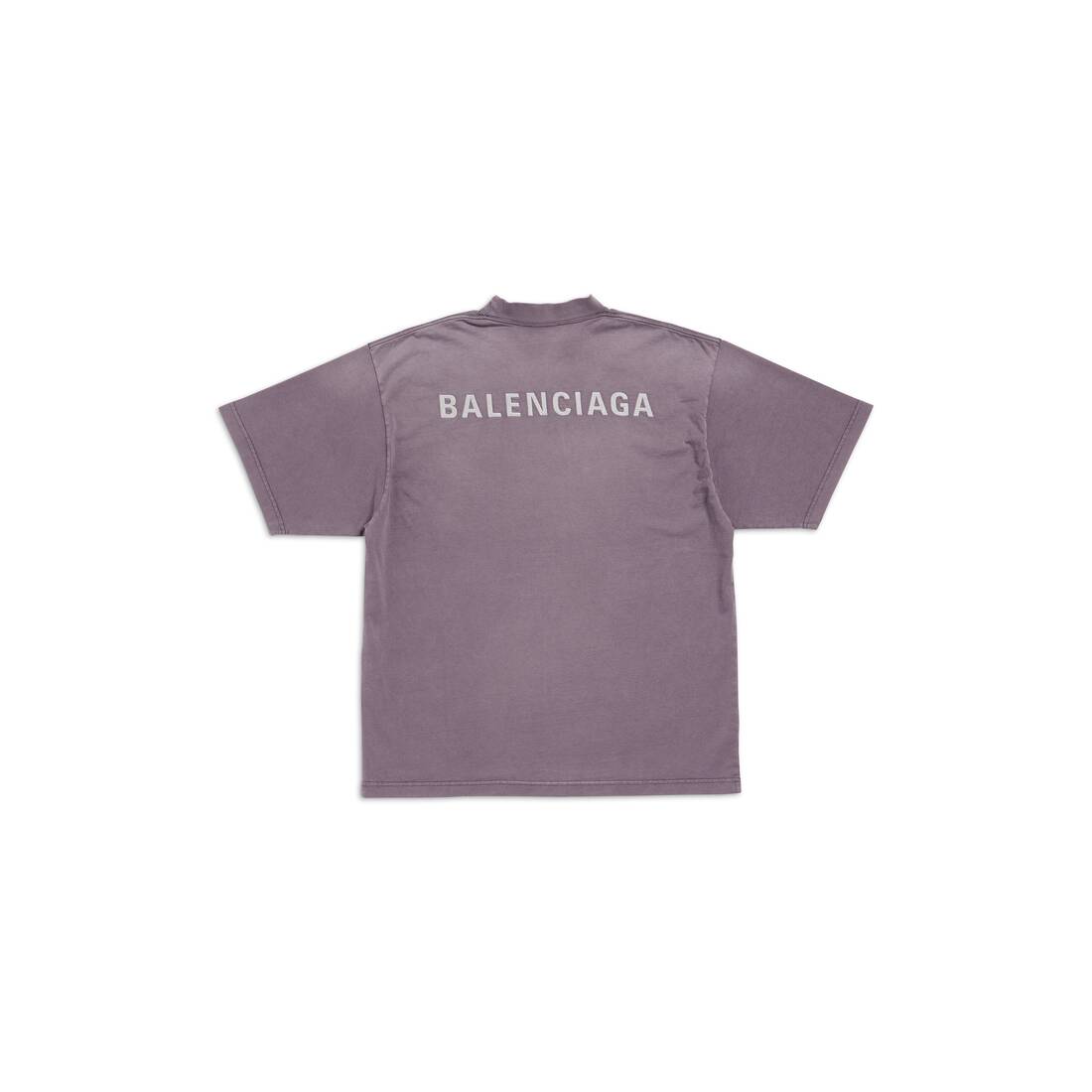 Balenciaga Back Tシャツ ミディアムフィット で 杢パープル
