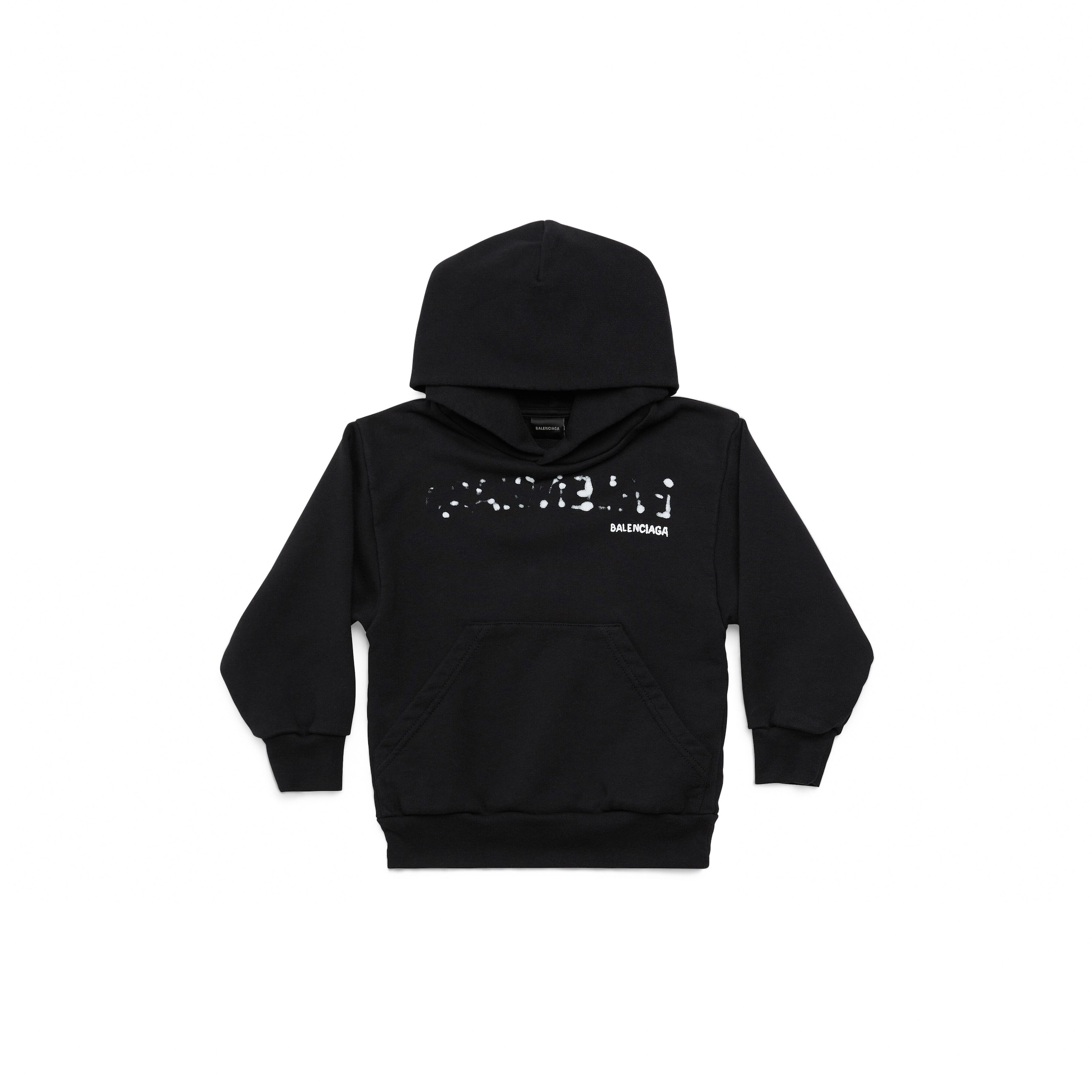 Kids - Hand-Drawn Balenciaga Hoodie - Black - Unisex - 2 - Cotton