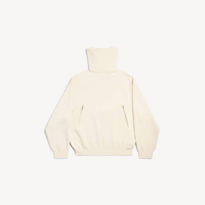 back-to-front high neck sweater