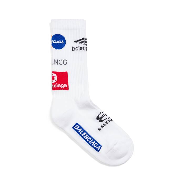 Balenciaga  Terry cloth socks with logo White  The Corner