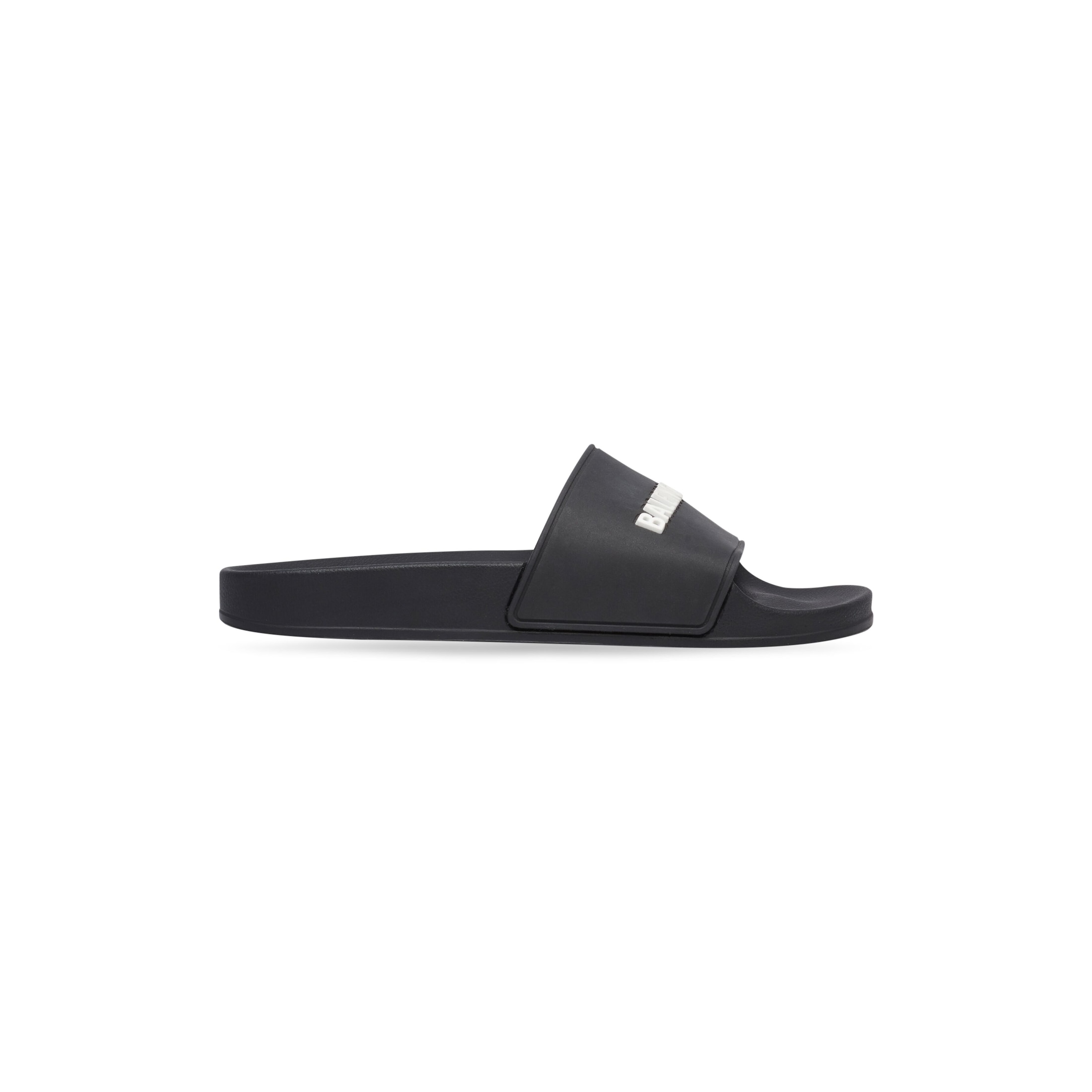 Balenciaga Pool Slide Sandal - Black - Woman - 35 - Tpu