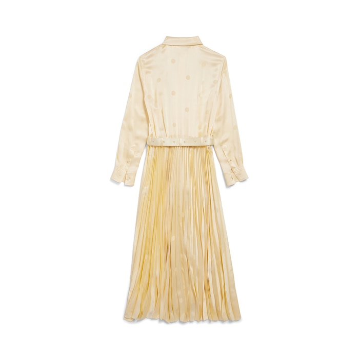 lace-up pleated dress