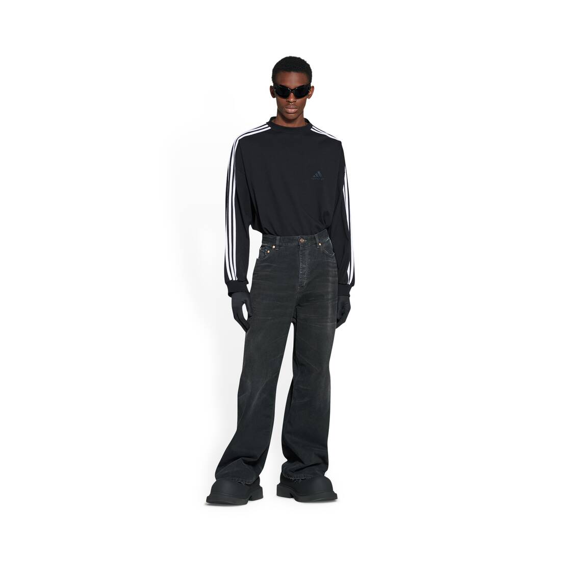 Pædagogik værtinde knoglebrud Balenciaga / Adidas Large Baggy Pants in Black | Balenciaga US