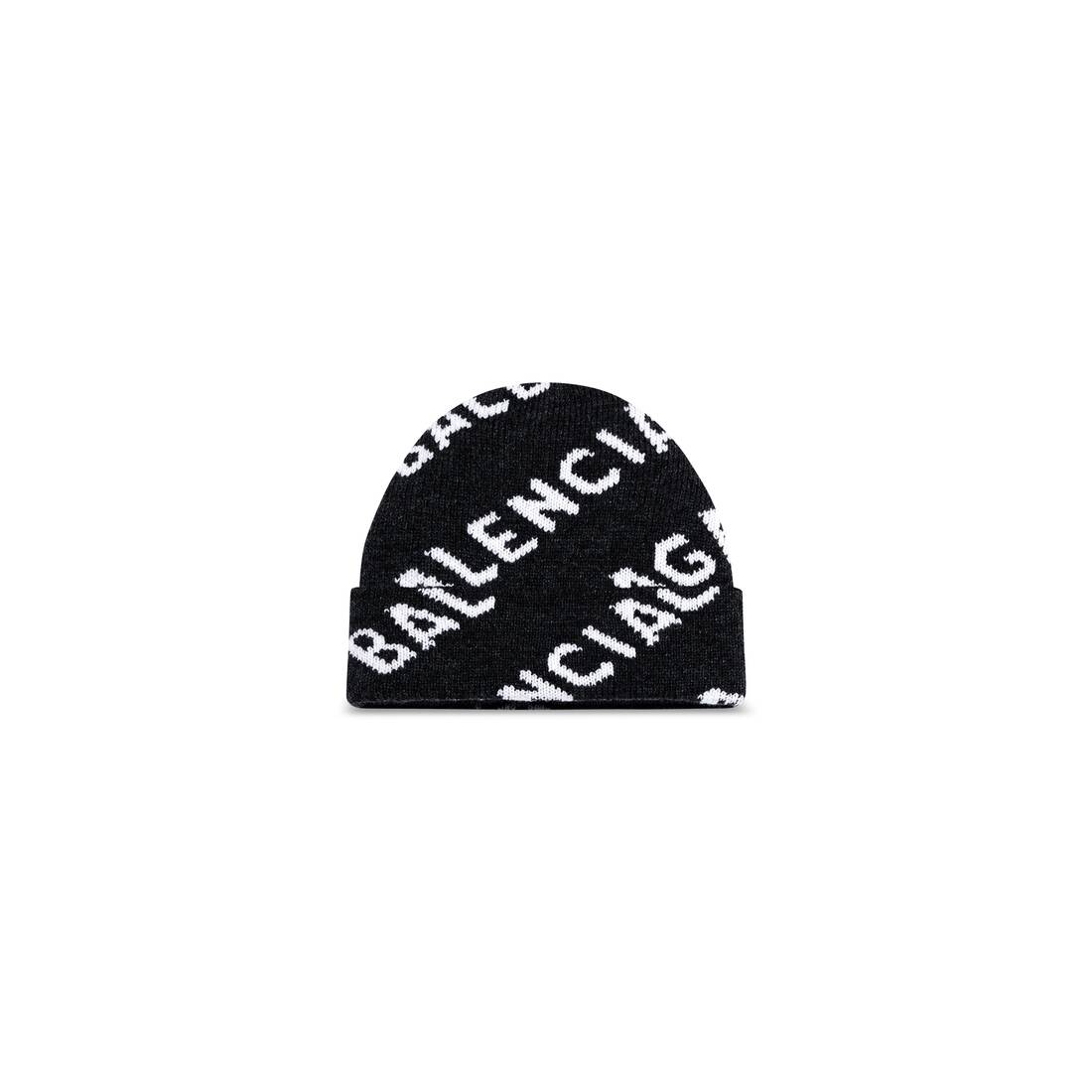 kopi sekstant forræder Allover Logo Hat in Black | Balenciaga US