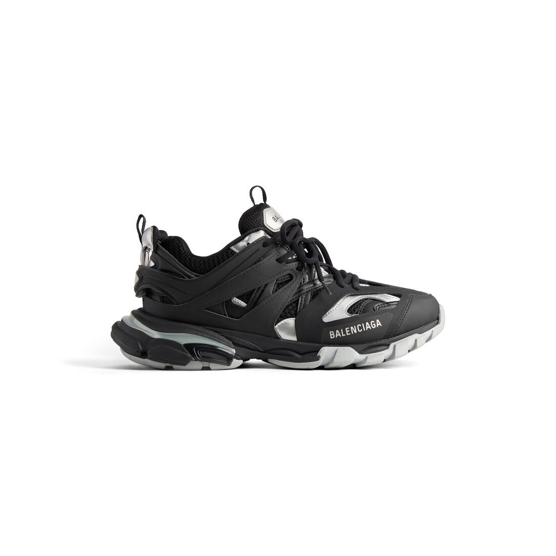 Women's Track Sneaker in Black/silver Balenciaga US