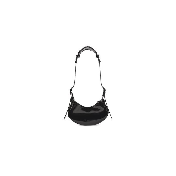 le cagole xs shoulder bag in patent fabric
