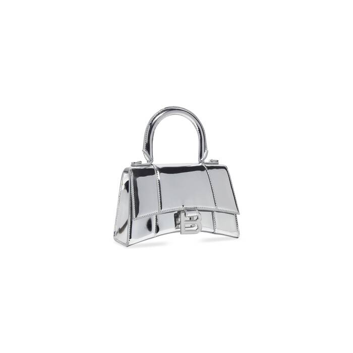 BALENCIAGA Hourglass Top Handle XS bag in leather  Black  Balenciaga  mini bag 5928331QJ4M online on GIGLIOCOM