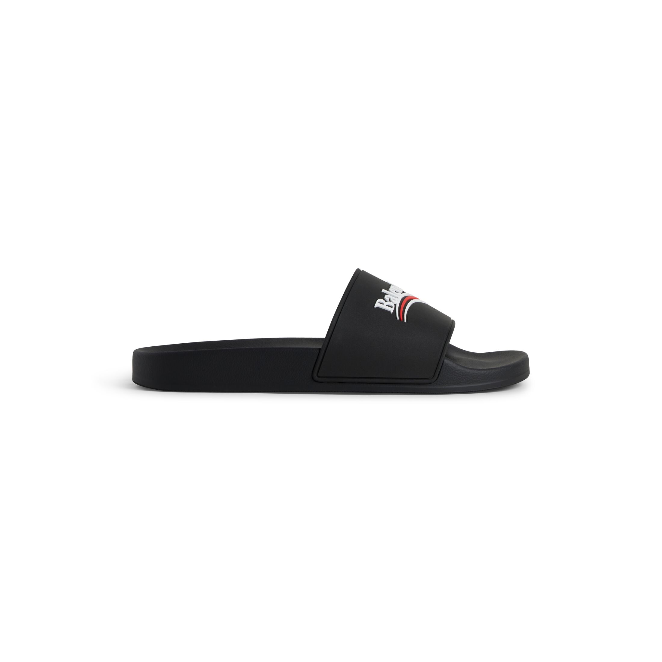 Balenciaga Pool Slide Sandal - Black - Men's - 10 - Tpu