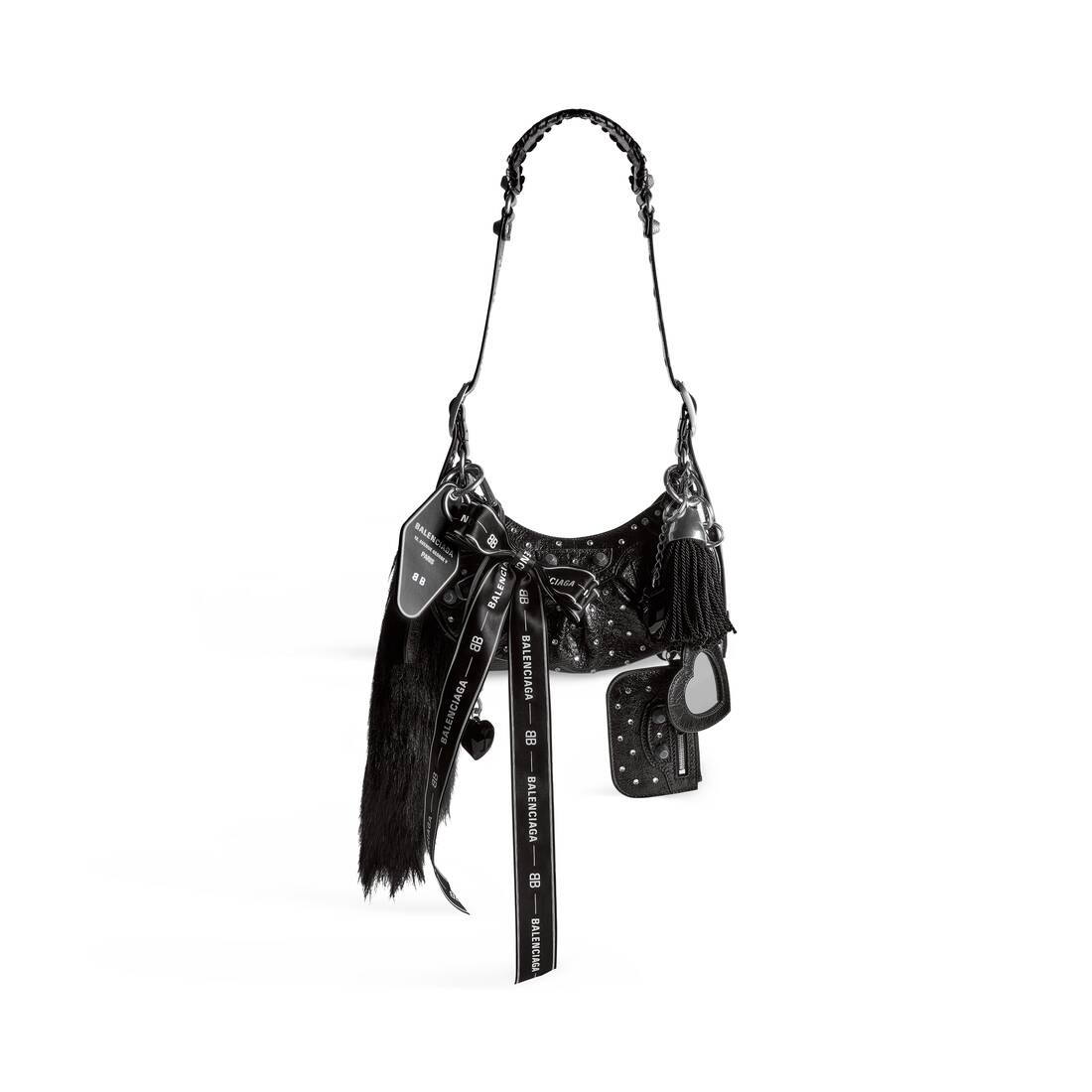 Women's Le Cagole Collector Xs Shoulder Bag With Rhinestones in Black