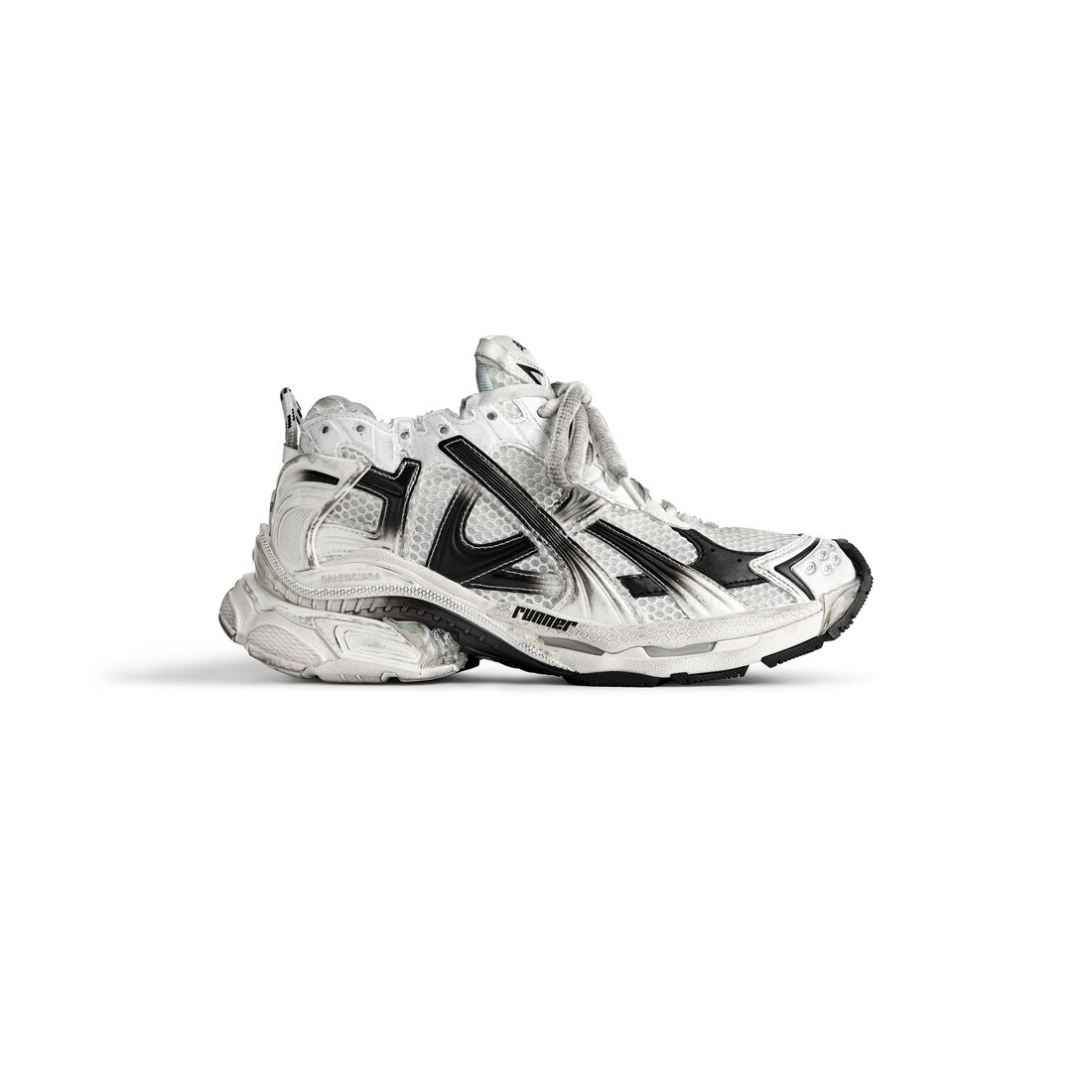Balenciaga Runner Gradient Sneaker - White - Women's - 10 - Upper: Polyurethane, Polyester - Sole: Rubber, Tpu, Eva, Polyurethane - Insole: Foam