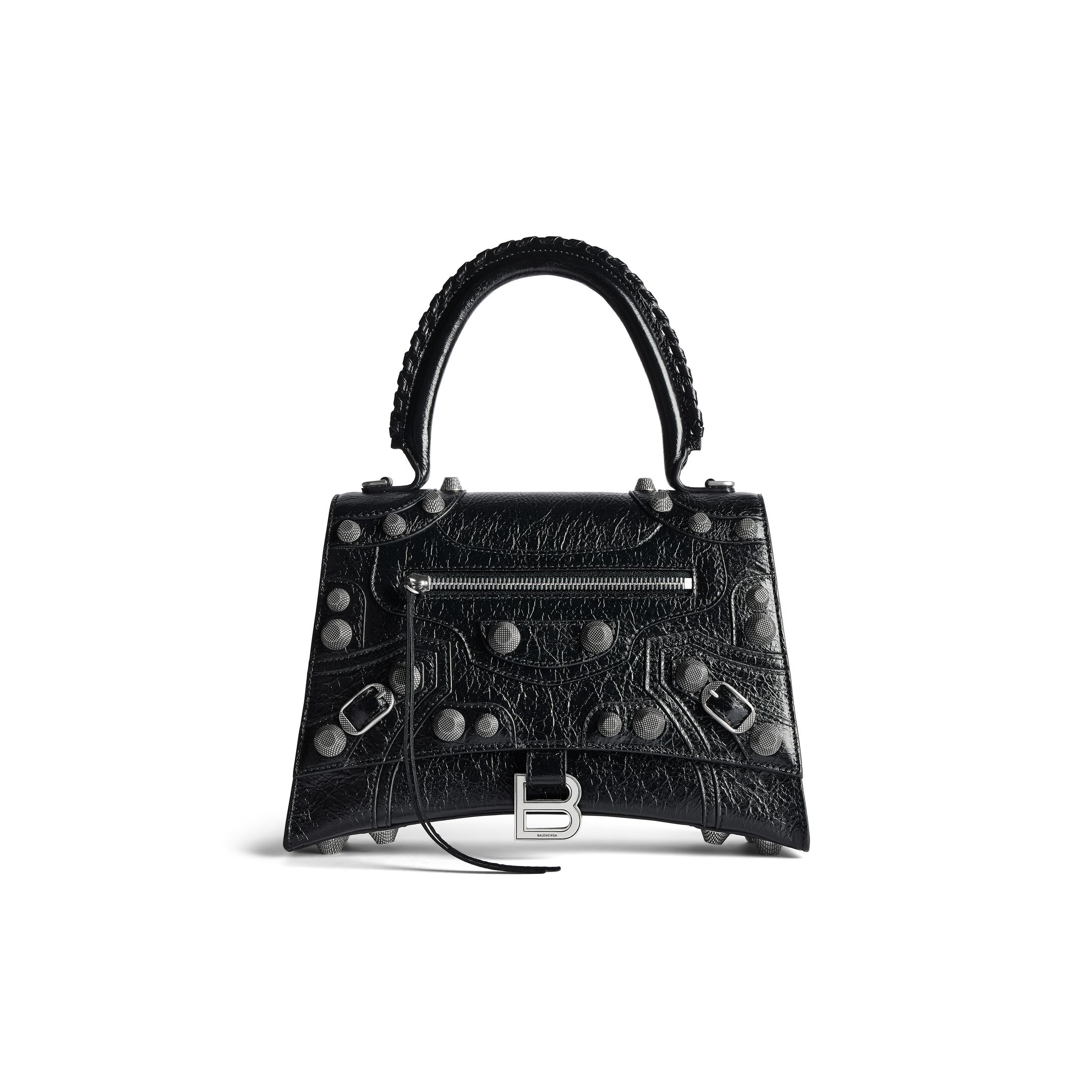 Balenciaga Sac À Main Hourglass X Le Cagole Moyen Modèle - Noir - Femme - Cuir D'Agneau