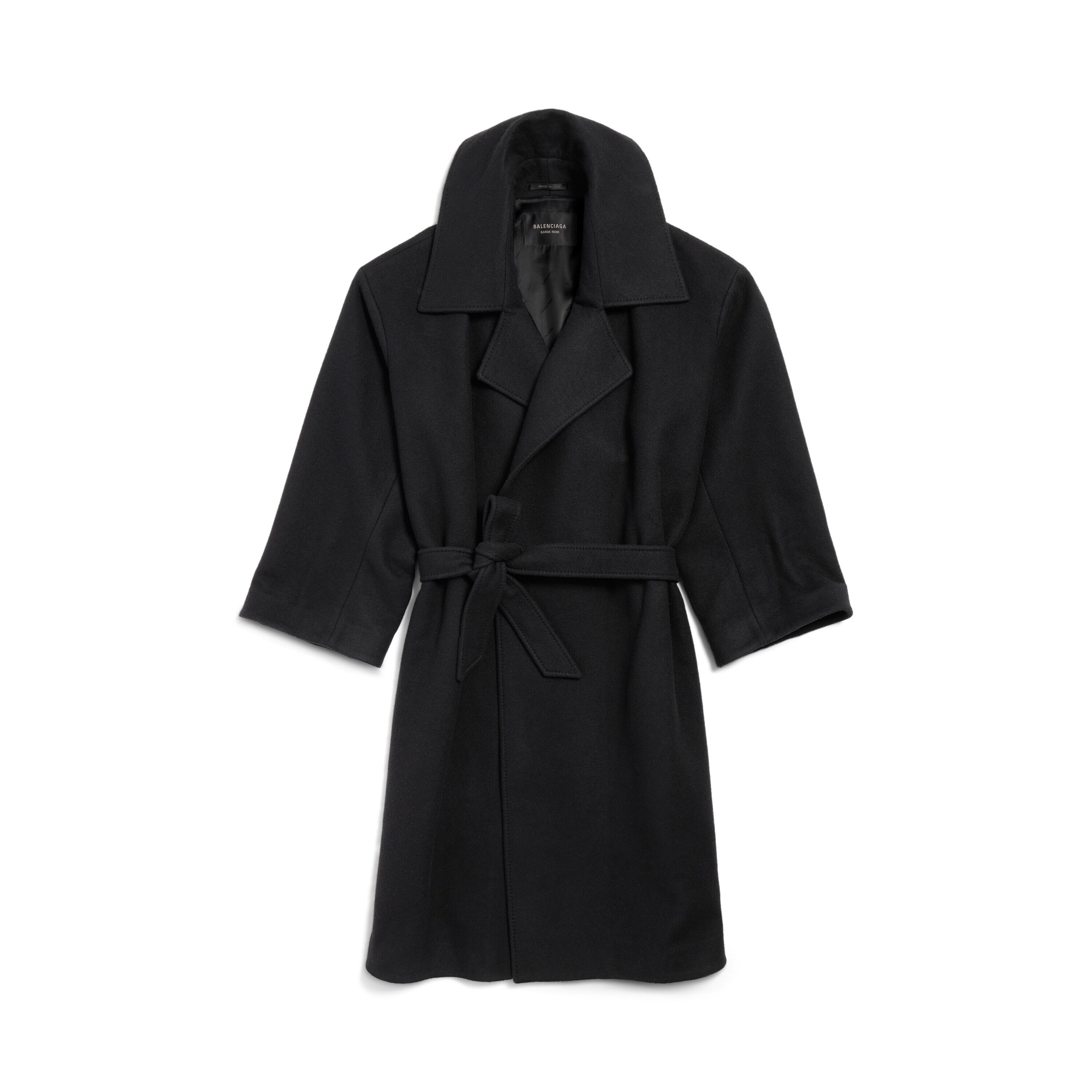 Women s High Collar Coat in Black