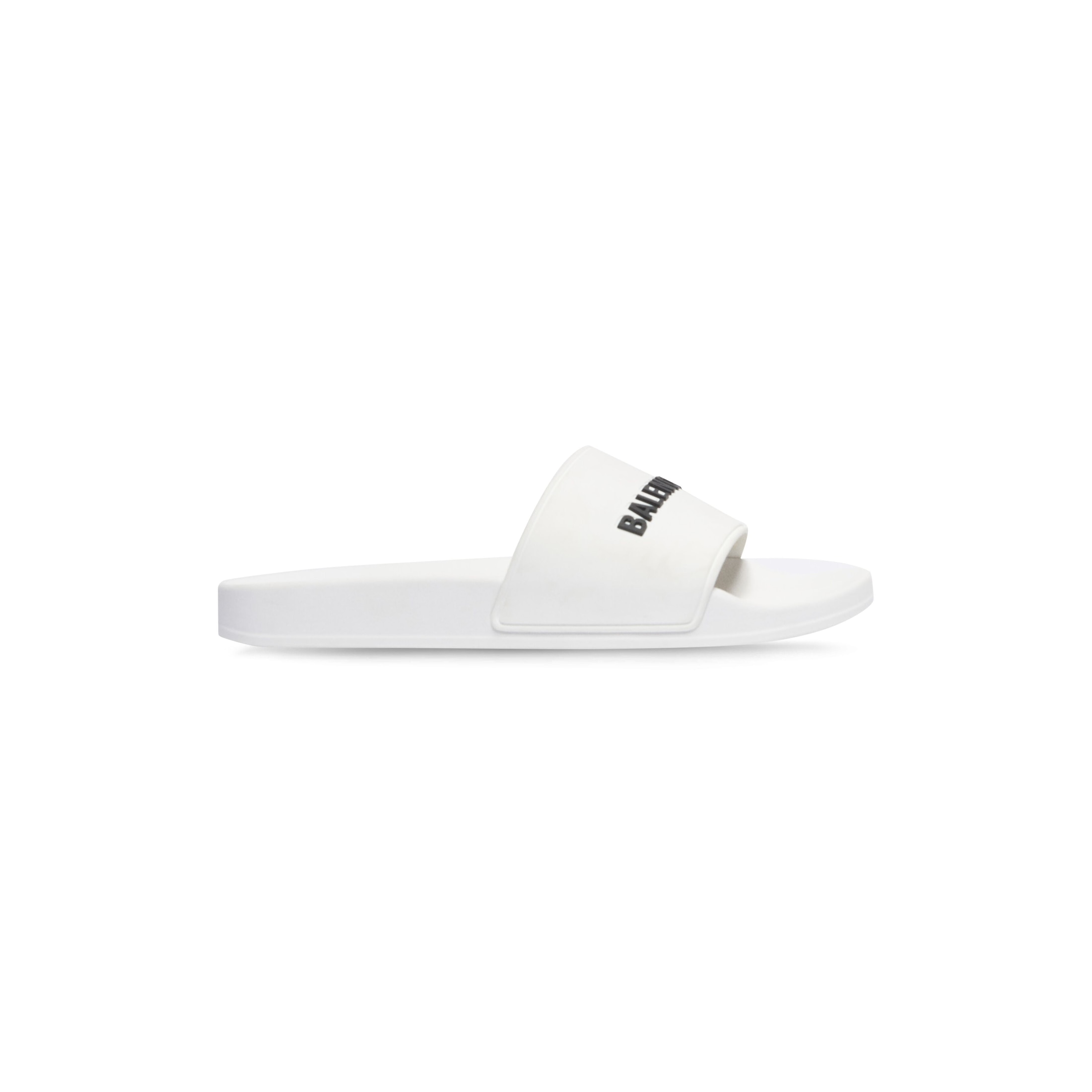 Balenciaga Pool Slide Sandal - White - Woman - 35 - Rubber