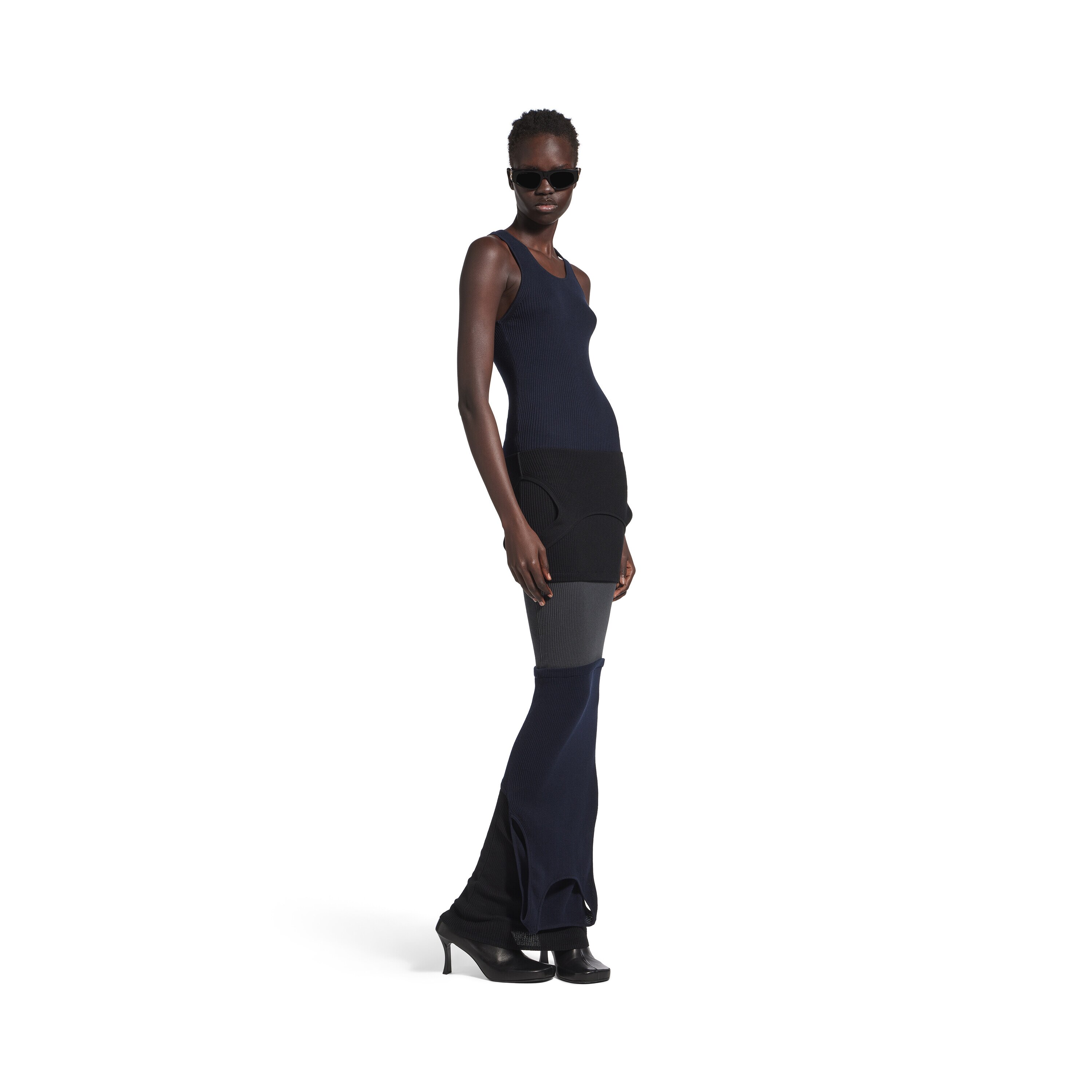 【関税込み】balenciaga UPSIDE DOWN' DRESS Women's Upside Down Dress in Black/navy/grey | Balenciaga US