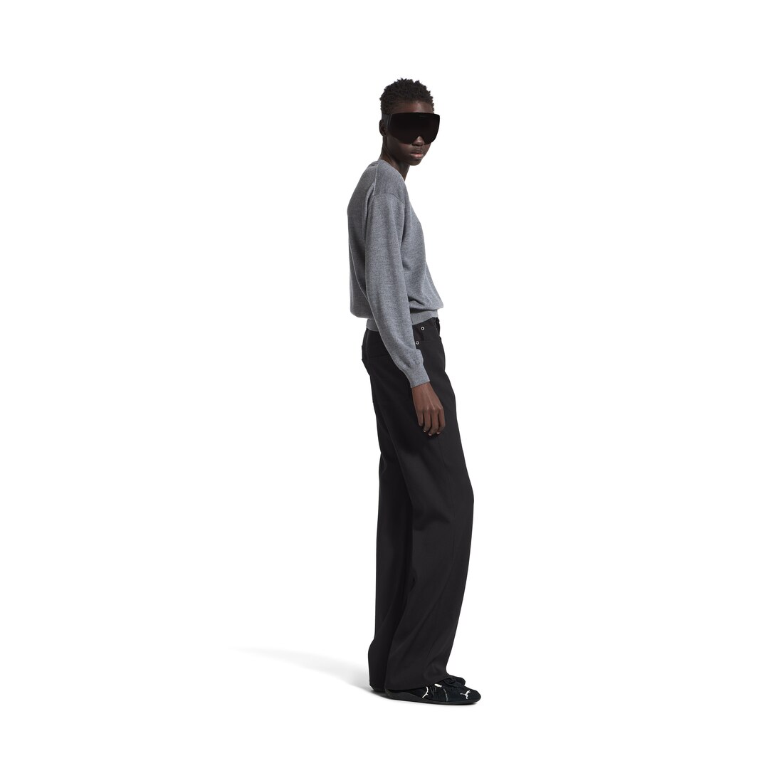 ブラック の ウィメンズ ストレートフィット テーラード パンツ