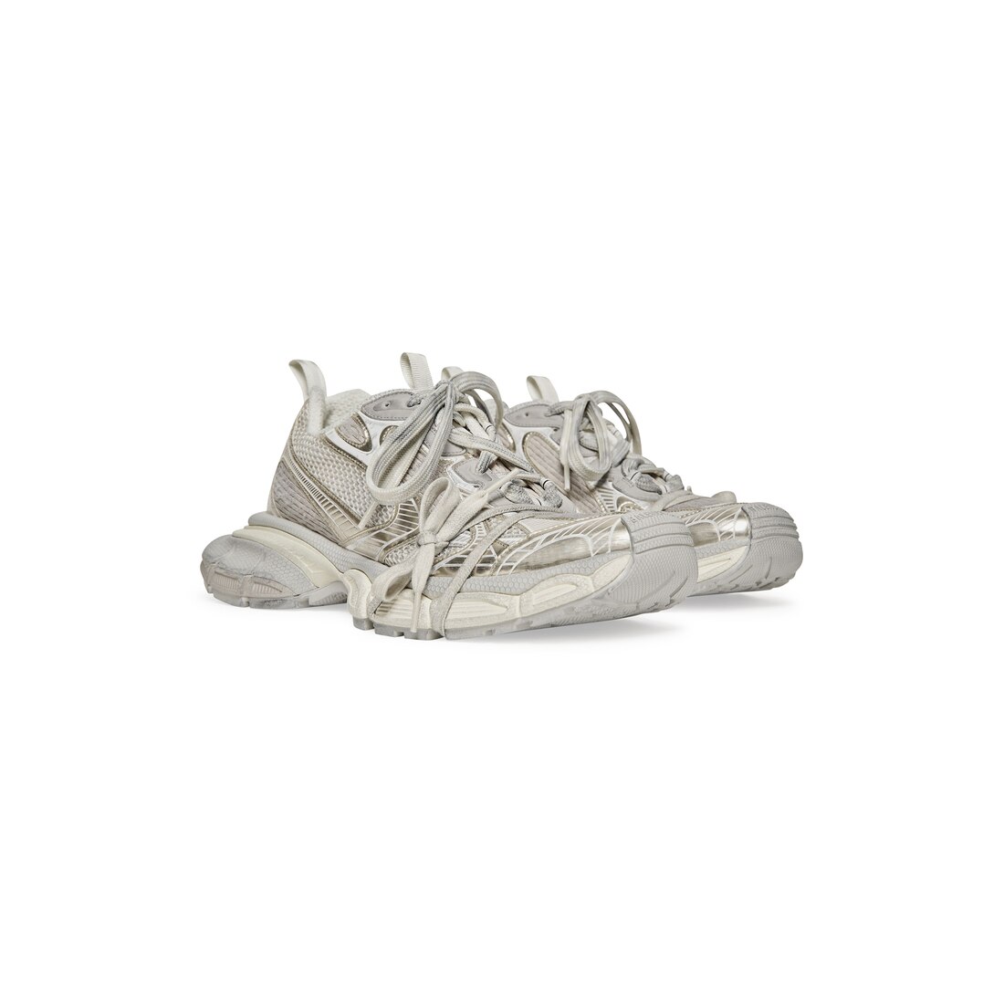 Balenciaga trainers silver best sale