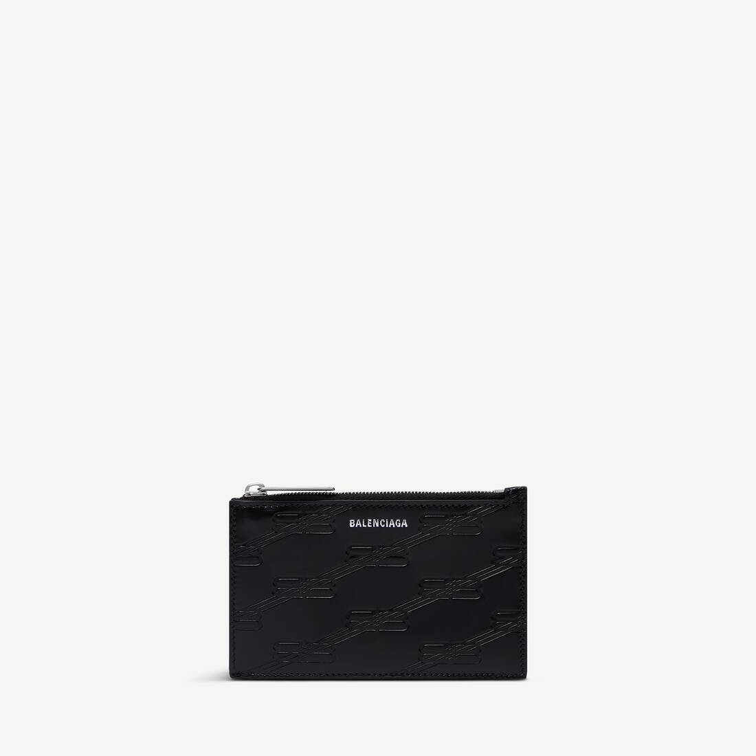 embossed monogram long coin and card holder box — 717784210JS1000