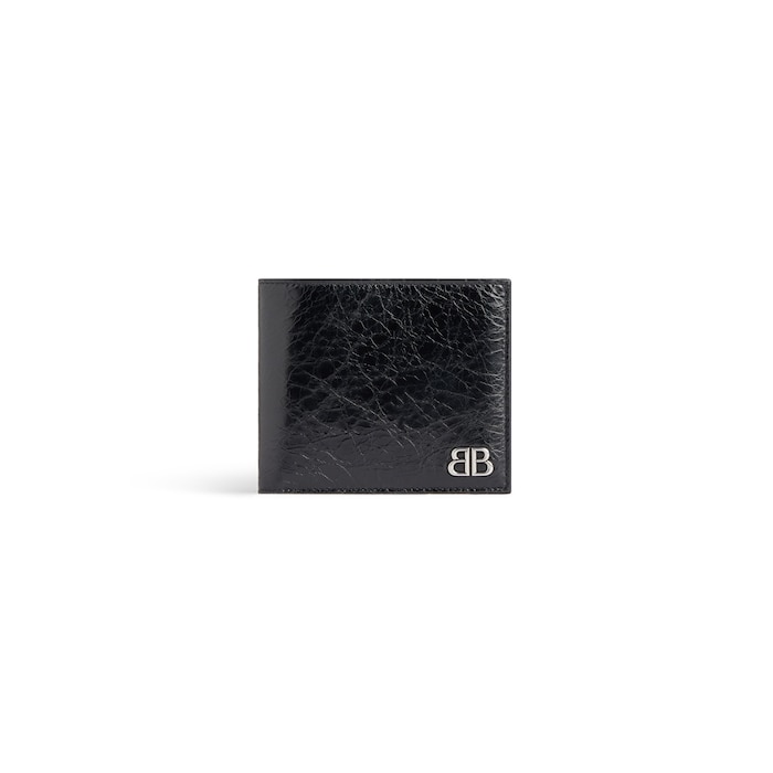 monaco square folded coin wallet