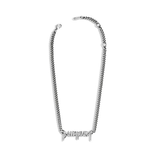 typo metal necklace 