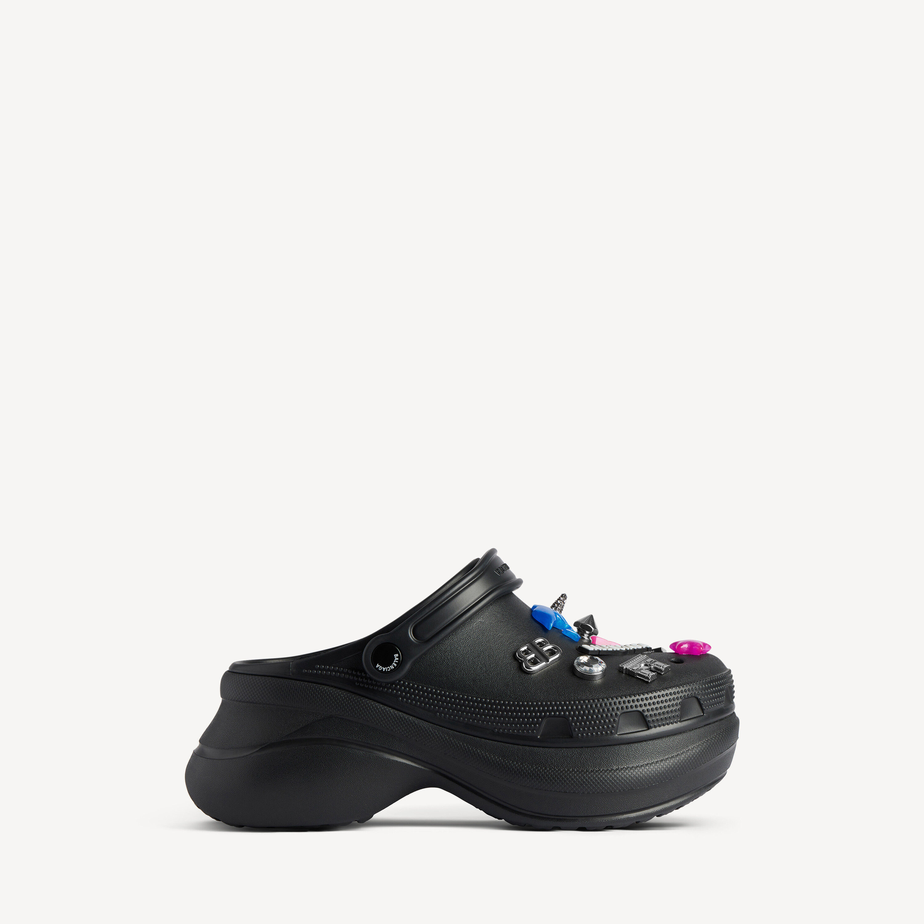Mule Crocs™ Jibbitz™ para Mujer en Negro Balenciaga ES