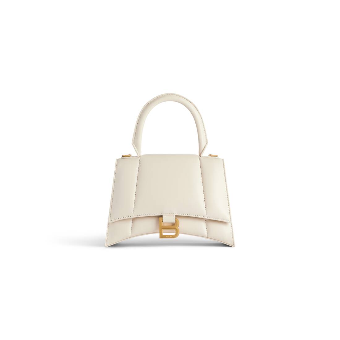 Women's Hourglass Small Handbag in Light Beige | Balenciaga US