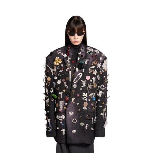 brooches tailored jacket